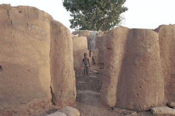 Boy in village
